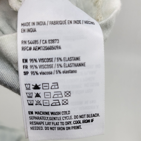 American Eagle Blue Tie Dye Knotted Cut Out Tee Size S - Picture 11 of 12